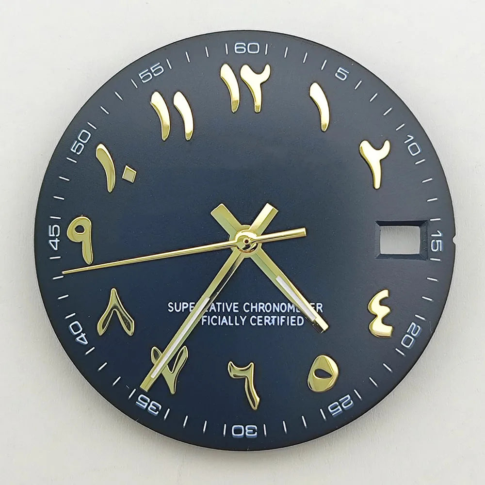 28.5mm watch dial Arabic NH35 dial S dial suitable for NH35 NH36 movement watch accessories repair tool