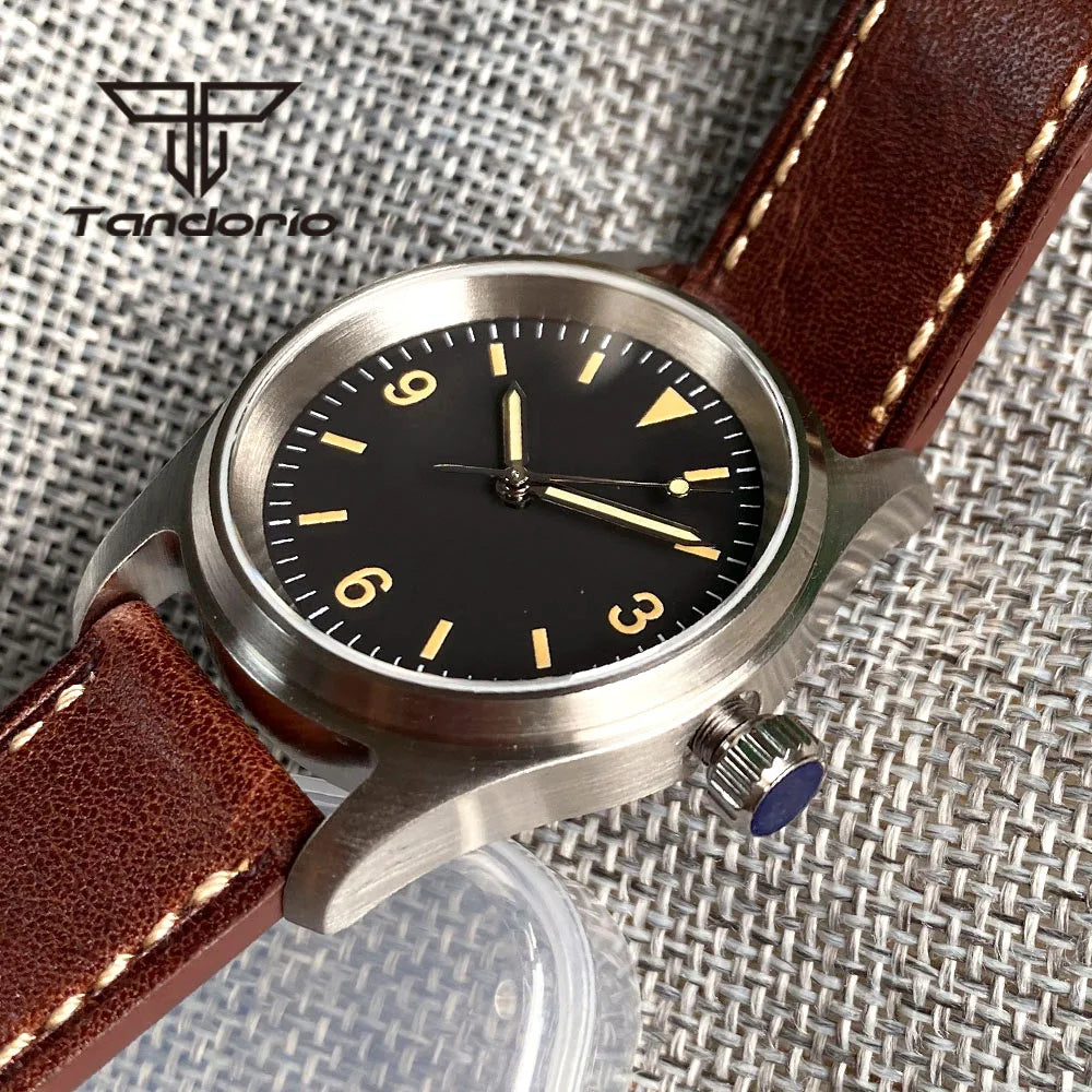 Tandorio 36mm Pilot Watch TD140B PT5000 NH35A Movement 20bar Sapphire