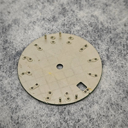 28.5mm Watch Dial C3 Green Luminous Wave Pattern Watch Faces Watches Replacement Accessories for NH35/ NH36/ NH34 Movement