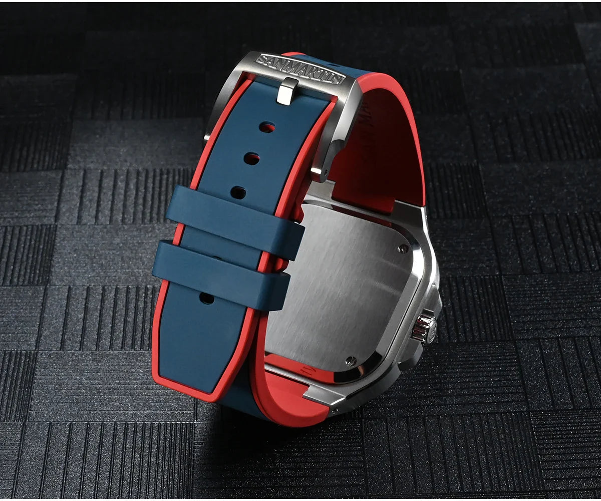 San Martin Square Watch SN0074G 40mm PT5000 Sw200  Automatic 10 Bar BGW-9 Lume