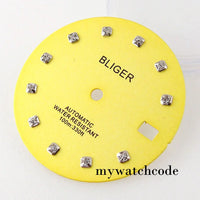 Yellow logo dial