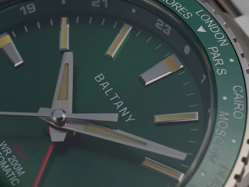 Baltany 40MM Date Sports Watch Man S6083 NH34 Auto Mechanica Watch Ceramic Bezel 20ATM Stainless Steel Bracelet Sports Watch