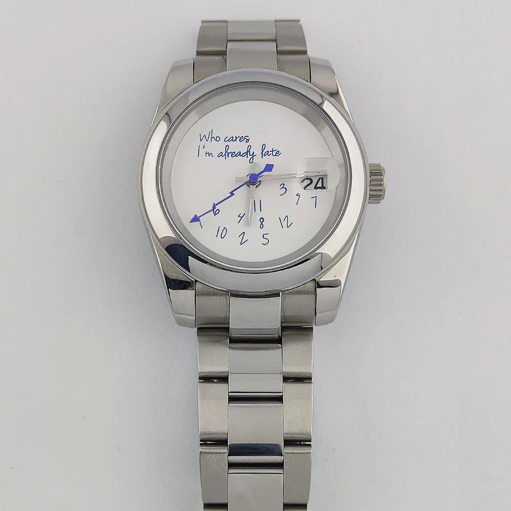 Special Dial Oyster Watch NH35  36mm/39mm Who cares im already late Sapphire Crystal  10bar