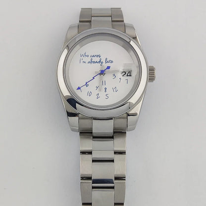 Special Dial Oyster Watch NH35  36mm/39mm Who cares im already late Sapphire Crystal  10bar