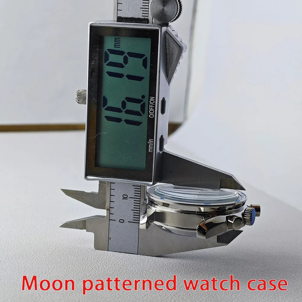 39.7mm Men's watches metal case FIT VK63 movement case watch accessories watch parts Fits 20mm strap Watch Box