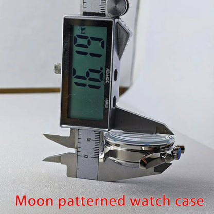 39.7mm Men's watches metal case FIT VK63 movement case watch accessories watch parts Fits 20mm strap Watch Box