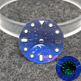 NH35 Watch dial starry sky lunar star Watch faces with Green Luminous Conversion Watch Accessories for NH35 / NH34 Movement