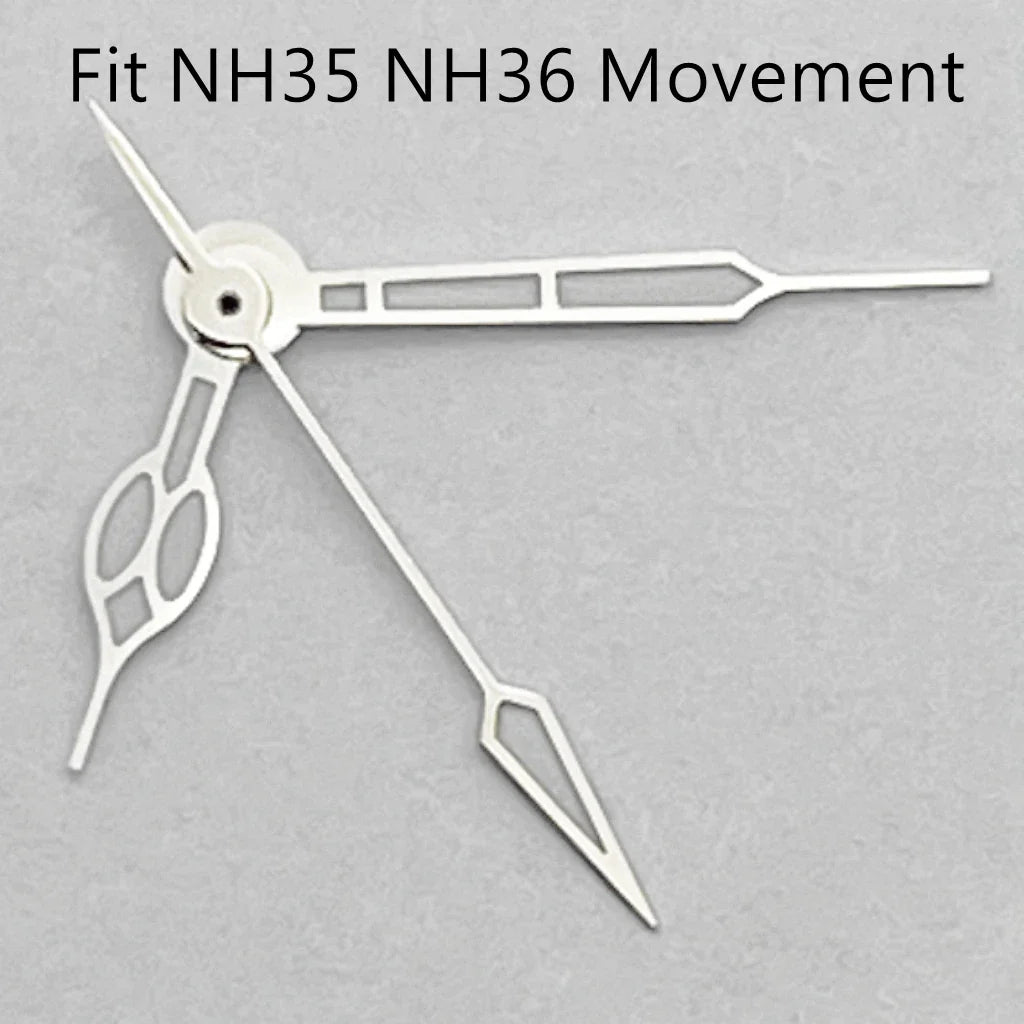 Silver/Black/Gold/RoseGold Watch Hands Green Luminous Fit NH35 NH36 NH38 Automatic Movement Watch Accessories