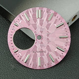 NH38 Watch Dial  man watch Custom logo dial green luminous suitable for NH38 movement watch accessories