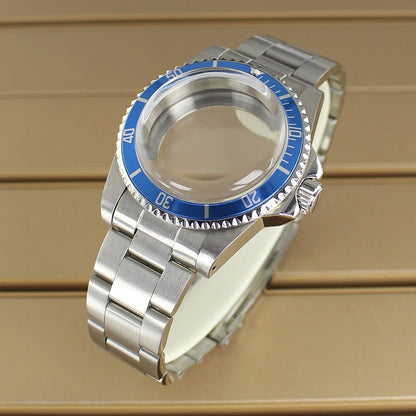 38mm Vintage Diving Watch Case Dome Acrylic Glass For Seiko NH35 NH36 NH38 NH34 Automatic Movement 28.5mm Dial Retro Submariner