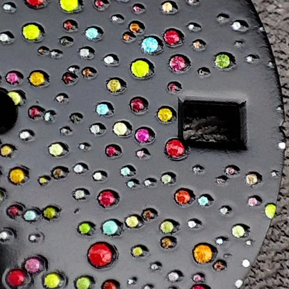 NH35 Dial 28.5mm Watch Faces with Single Calendar Date Starry Sky Gemstone Surface Modification Accessories for NH35 Movement