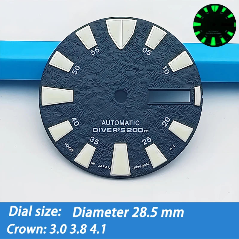 Watch Dial 28.5MM NH35 Dial Suitable For NH35 NH36 NH38 NH39 4R 6R Watch Modified Dial