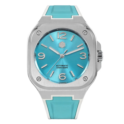 San Martin Square Watch SN0074G 40mm PT5000 Sw200  Automatic 10 Bar BGW-9 Lume