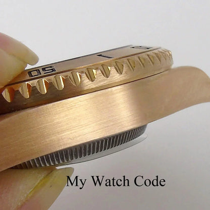 40mm CUSN8 Bronze Case 200M Waterproof Dive SUB Water Ghost Watch Case for NH34 NH35 NH36 NH38 NH39 NH70 NH72 ETA2824 PT5000 Bronze Insert