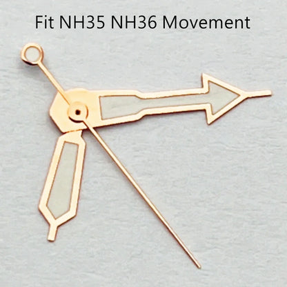 Watch Hands Green Luminous Fit NH35 NH36 ETA2824 2836 Miyota 8205 8215Mingzhu DG2813 3804 Movement Watch Accessories
