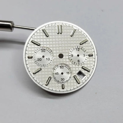 Modified VK63 Watch Dial 31.8mm Watch Faces Green Luminous Watch DIY Accessory for VK63 Movement