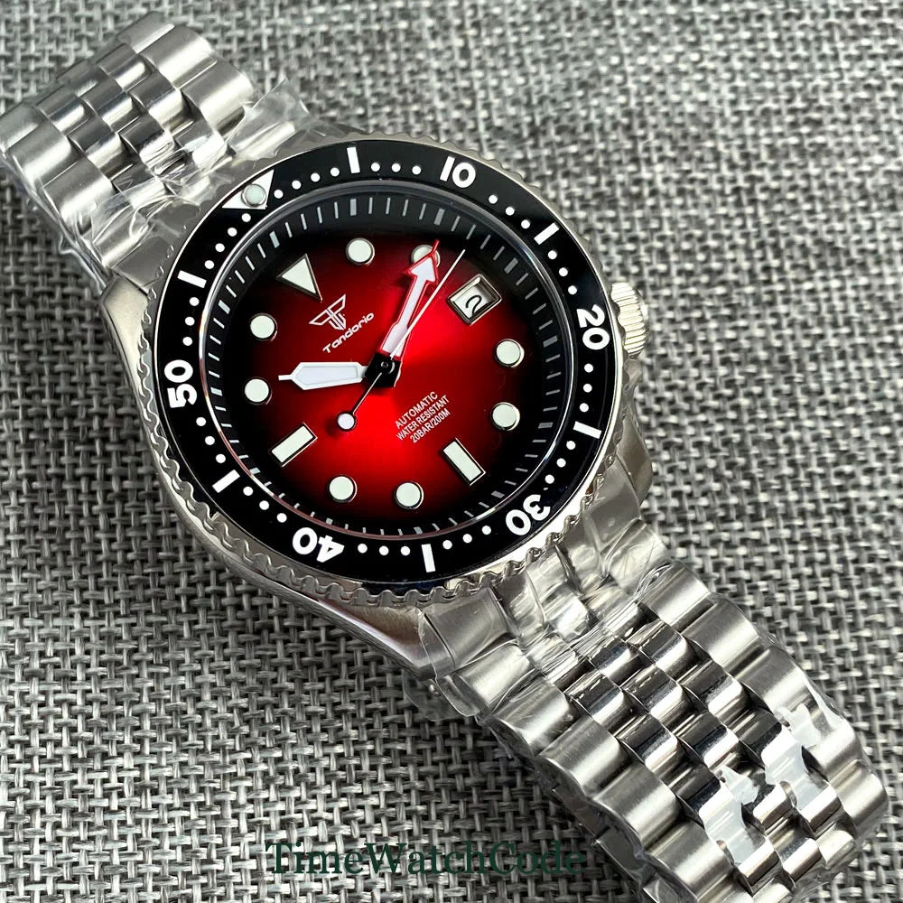 Tandorio SKX MOD TD202P 20BAR Diver Watch NH35 Movt Sapphire 41MM