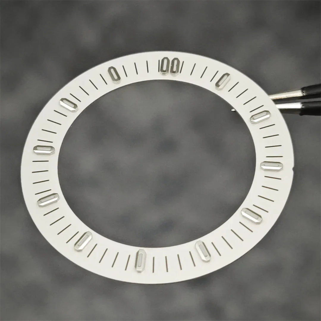 31mm Watch Dial Hollowed Out Surface Green Luminous Watch Faces Accessories Repair Parts NH70／NH35 / NH36 Movement