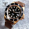 Tandorio TD232B Solid CUSN8 Bronze Watch NH35A PT500040mm Sapphire Submariner Yachtmaster