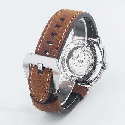 Corgeut 6018 glass back  42 MM NH35 Automatic Sapphire crystal 10ATM Dress watch