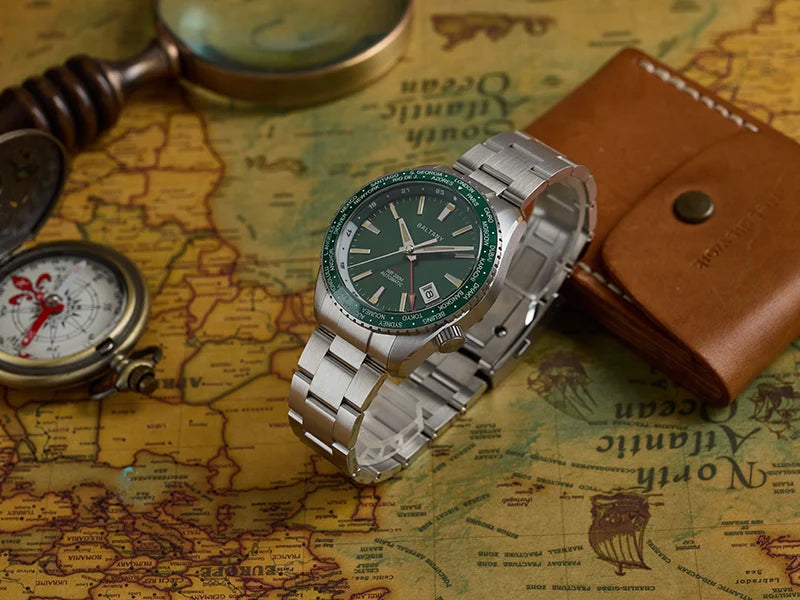Baltany  S6083 GMT DIVE Watch 40MM Date NH34 Automatic Ceramic Bezel 20ATM Swiss lume AR Sapphier