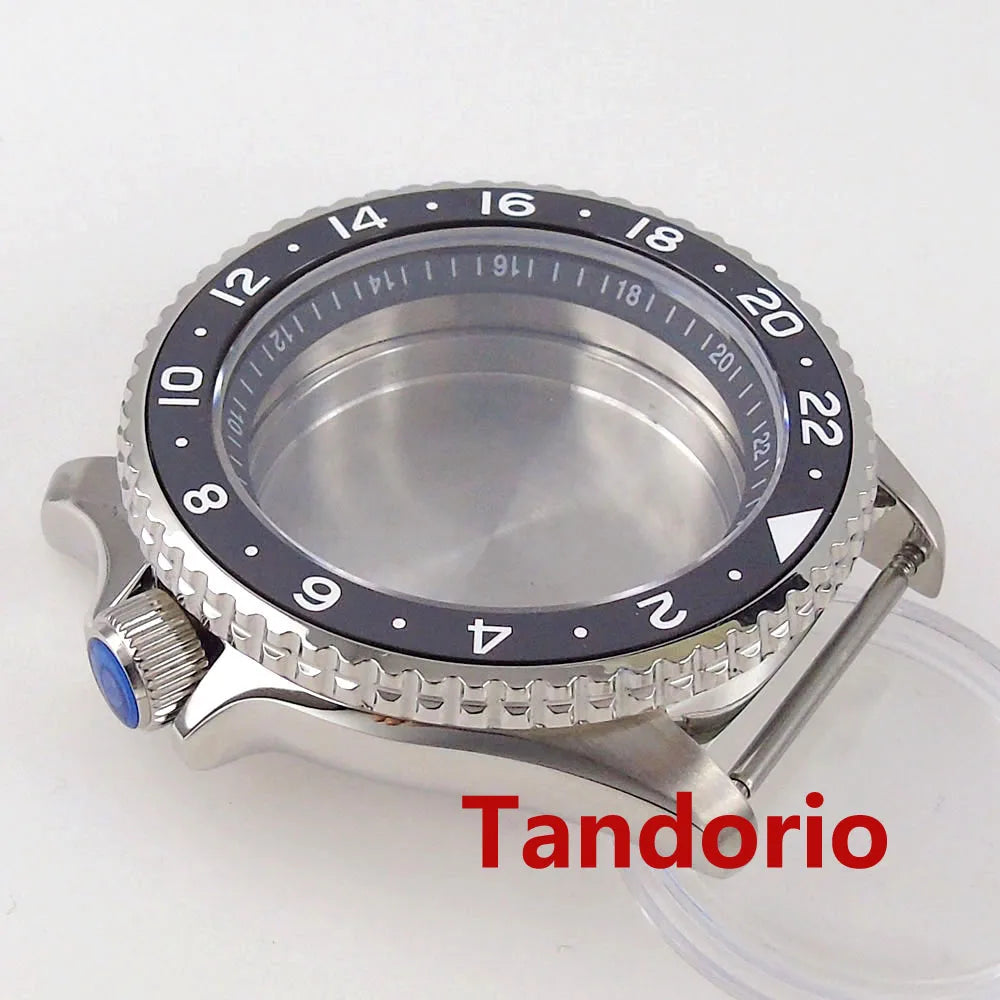 41mm skx Watch Case 20ATM Waterproof Diver fit NH34 NH35A NH36A SSK001 Sapphire Glass Mens Automatic Movement Ceramic Bezel