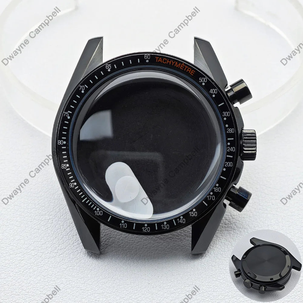 39.7mm Men's watches metal case FIT VK63 movement case watch accessories watch parts Fits 20mm strap Watch Box