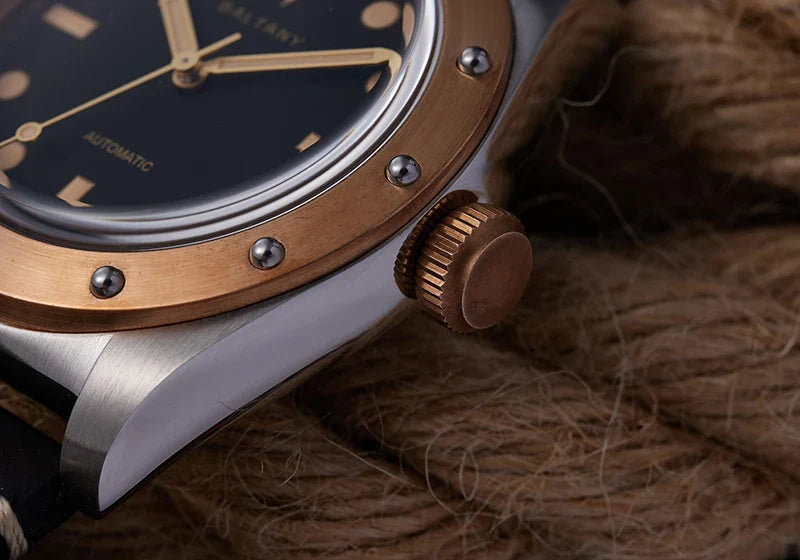 Baltany Bronze Bezel Watch S4030 NH38 20Bar Sailing Diver AR Sapphire 40MM Diver