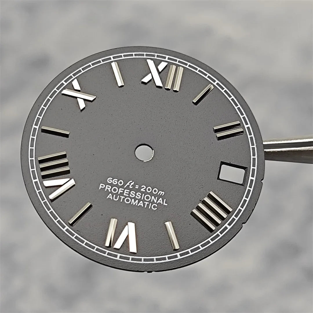 Suitable for NH35A/4R35 Movement Watch Dial 28.5mm Roman Numeral Surface Watch Faces Men's Watches Replacement Accessories