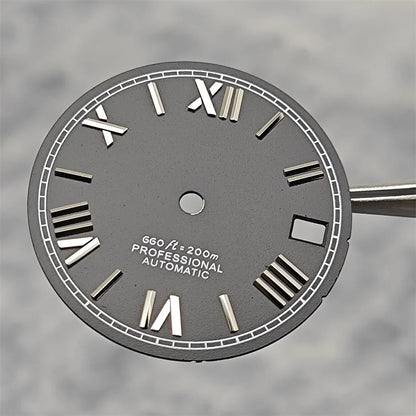 Suitable for NH35A/4R35 Movement Watch Dial 28.5mm Roman Numeral Surface Watch Faces Men's Watches Replacement Accessories