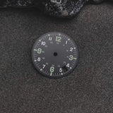 28.5MM NH35 Dial Double Digital Circle Watch Dial Hands Green Luminous Men's Watches Modification Accessories