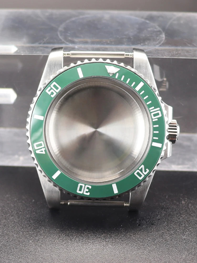 NH35 40mm SUB Black Ceramic Insert Watch Case Sapphire For NH34 NH35 NH36 NH38 4R36 Miyot8215 ETA2824 Movement 20ATM Waterproof
