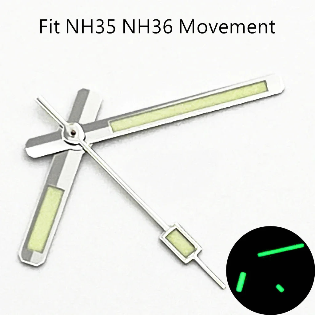 NH35 Luminous Watch Hands Fit NH35 NH36 PT5000 ETA2836 2824 DG2813 3804 Miyota8215 8205 821A Movement Watch Accessories