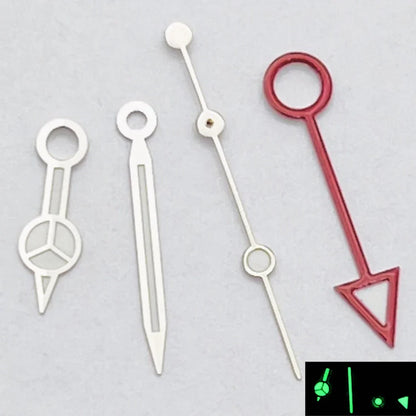 RICHUS NH34 GMT Watch Hands Silver/Black/Gold/RoseGold Blue Luminous Fit NH34 Movement Watch Accessories