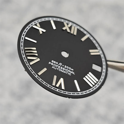 Suitable for NH35A/4R35 Movement Watch Dial 28.5mm Roman Numeral Surface Watch Faces Men's Watches Replacement Accessories