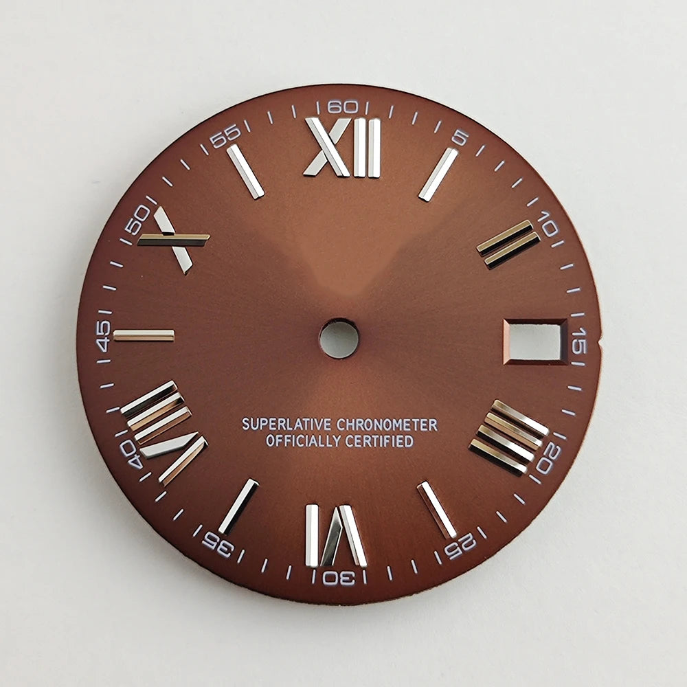28.5mm NH35 dial Roman dial S Dial Modified Dial for NH35/NH36 Automatic Movement Watch accessories