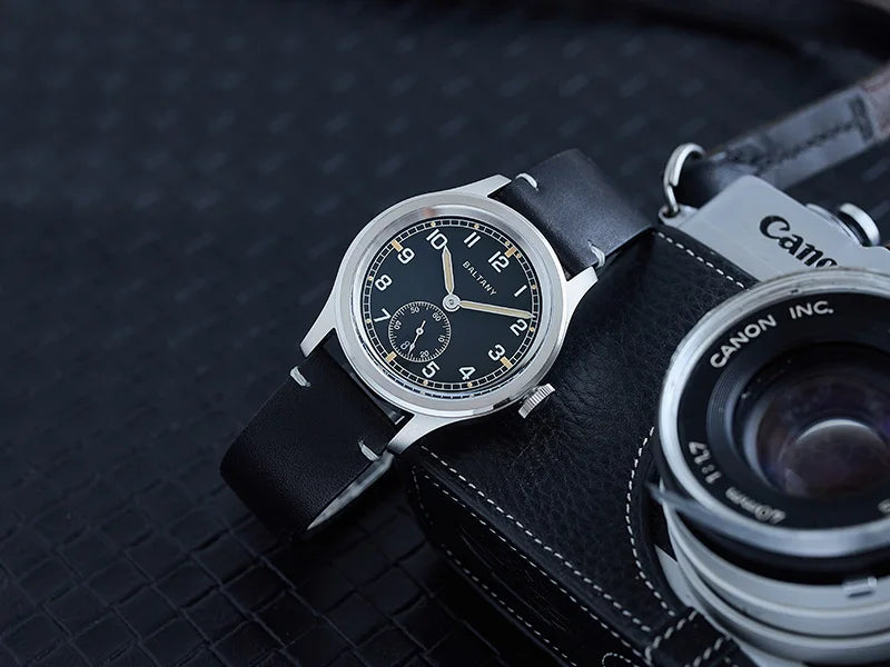 39MM Retro WW2 Military  S2081 Gradual Brown Dial ST1731 Movement 100M Waterproof  D12 Homage Field Watch