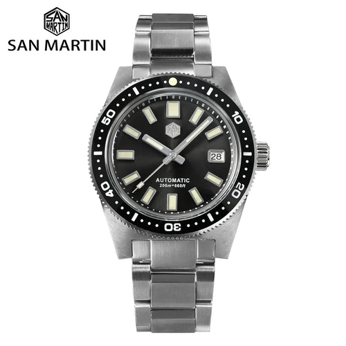 San Martin 62mas V4 Diver SN0007G 41mm NH35 Automatic AR Sapphire  Date Window 20bar c3 Luminous