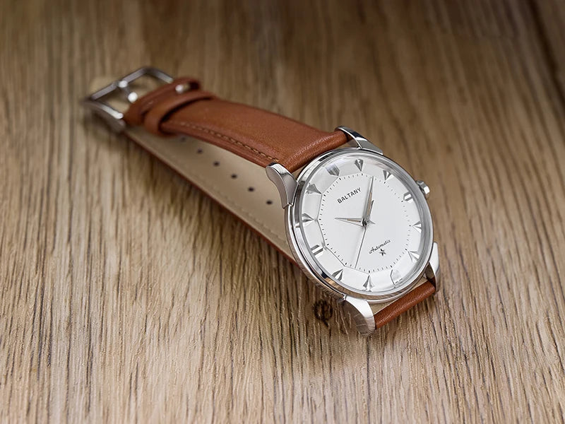 Baltany Dress Watches Man S4090 Dome Sapphire Crystal 9039 Automation Stainless Steel Classic Pie-Pan Dial Mechanical Watch