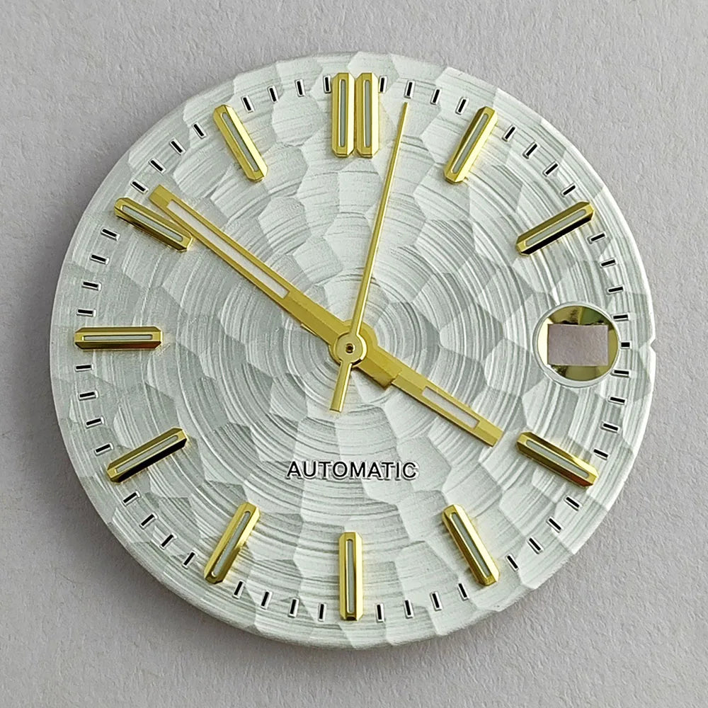 New 28.5mm NH35/NH36 dial watch dial S dial green luminous suitable for NH35/NH36 movements watch accessories repair to