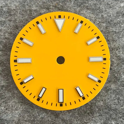 29mm Watch Dial with Green Luminous Colourful No Calendar Window Watch Faces for NH35/ ETA 2836/Japan 8215/Mingzhu 2813 Movement