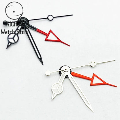 RICHUS NH34 GMT Watch Hands Silver/Black/Gold/RoseGold Blue Luminous Fit NH34 Movement Watch Accessories