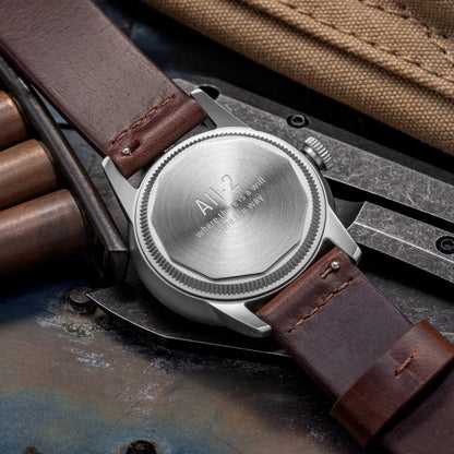 THORN SHY041 NH34 GMT Automatic Watch 36MM Pilot 15Bar Waterproof Half Luminous Dial Sapphire