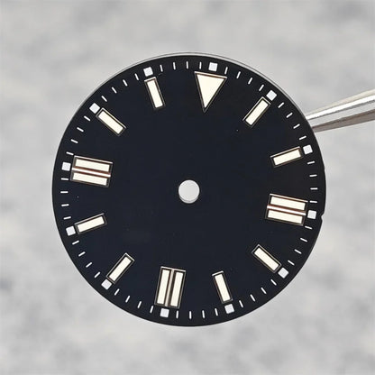 28.5mm Watch Dial Colorful Enameled Surface with Green Luminous Watch Faces for NH35/ ETA2836/ 8215 Mechanical Movement