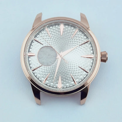 40mm Watch Case nh38 Case Arch Glass Silver Rose Gold Cocktail Case for NH38 Movement fit 35mm Dial