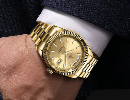 CADISEN C8215 DD40 Watches Day-Date AR Sapphir 10Bar MIYOTA 8285 Movt 40MM