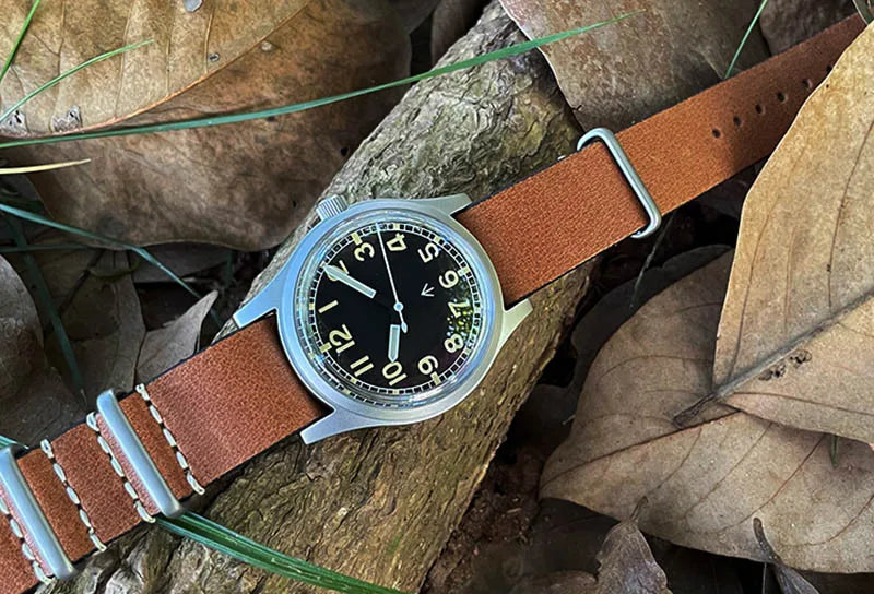 Custom logo available Baltany 36MM W10 Military Watch Man S2005 Waterproof Sterile Dial NH38 Automatic Ar Sapphire  10bar Swiss Lume