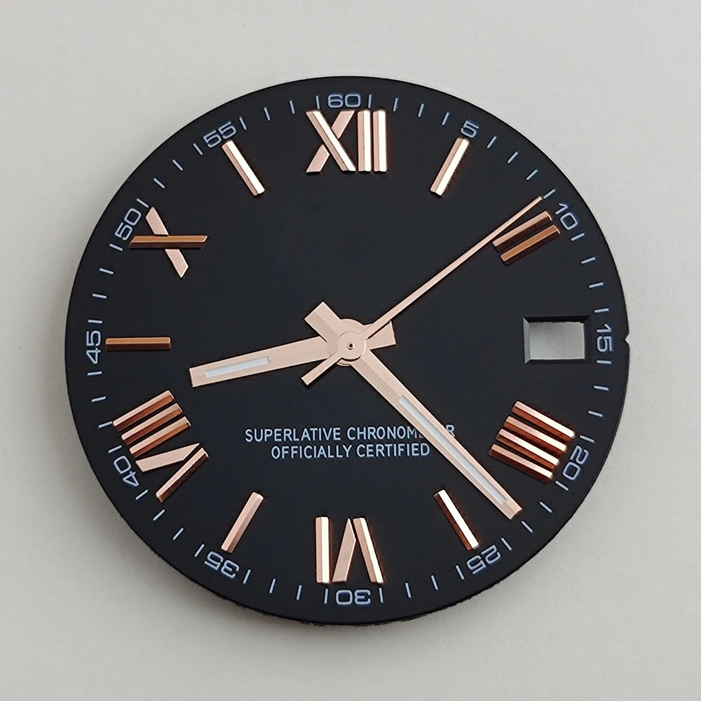28.5mm NH35 dial Roman dial S Dial Modified Dial for NH35/NH36 Automatic Movement Watch accessories