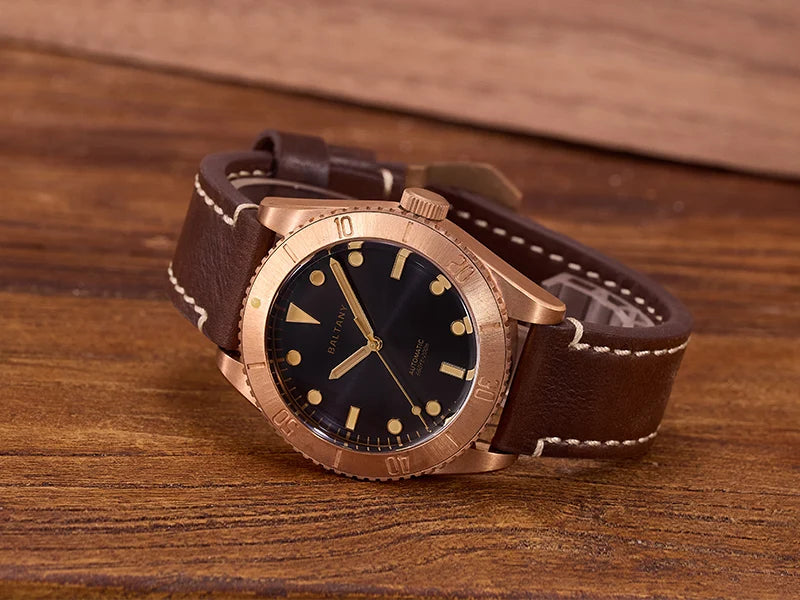 Baltany 44MM Bronze Diving Watch Man S3016 Luxury Sports Watch Super Luminous 20ATM Waterproof NH38 Automatic Mechanical Watches