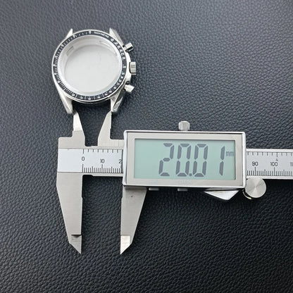 39.7mm Men's watches metal case FIT VK63 movement case watch accessories watch parts Fits 20mm strap Watch Box